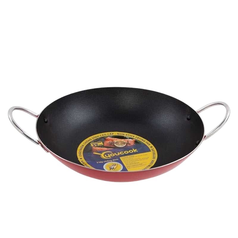 Chảo xào 2 quai chống dính đáy thường You Cook