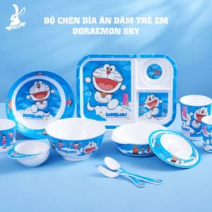 Bộ chén ăn dặm trẻ em Doraemon Sky thương hiệu Superware