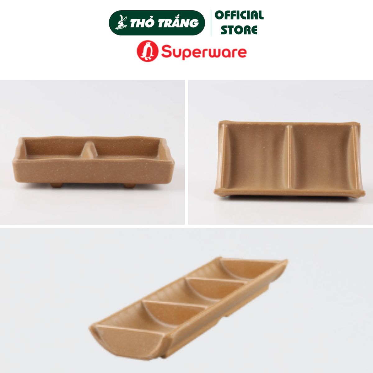 Chén Chấm nâu ngói Superware