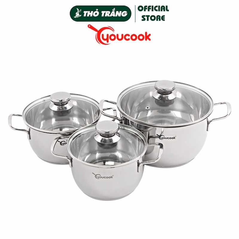 Bộ nồi Inox 3 đáy cao cấp thương hiệu You Cook