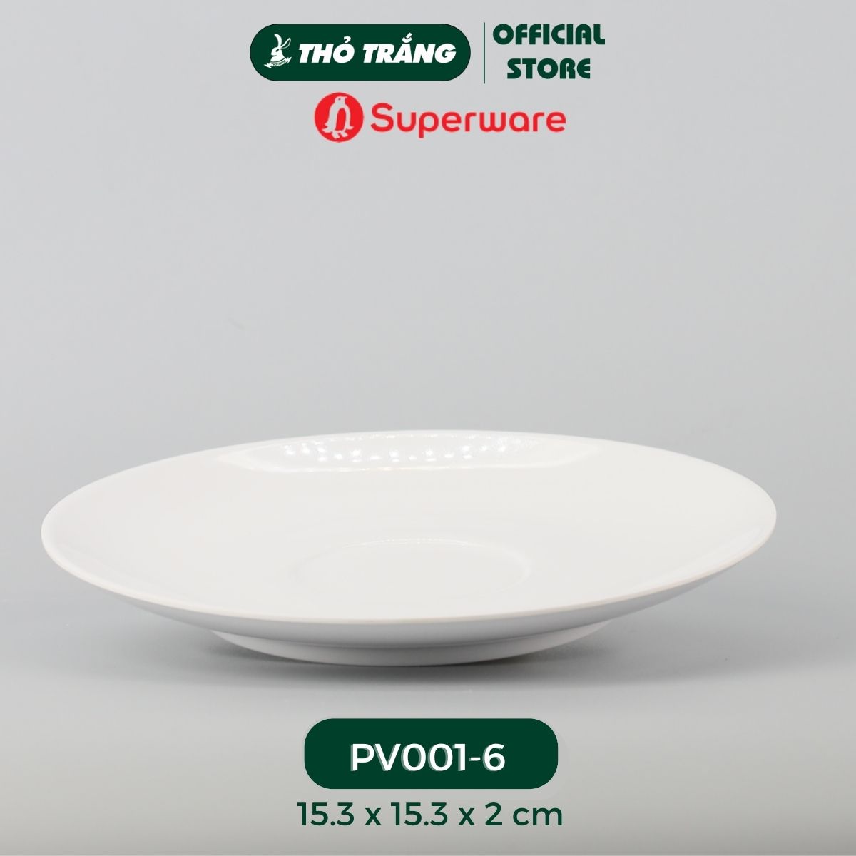 Bộ Chén Dĩa Gia Đình Màu Trắng Thương Hiệu Superware