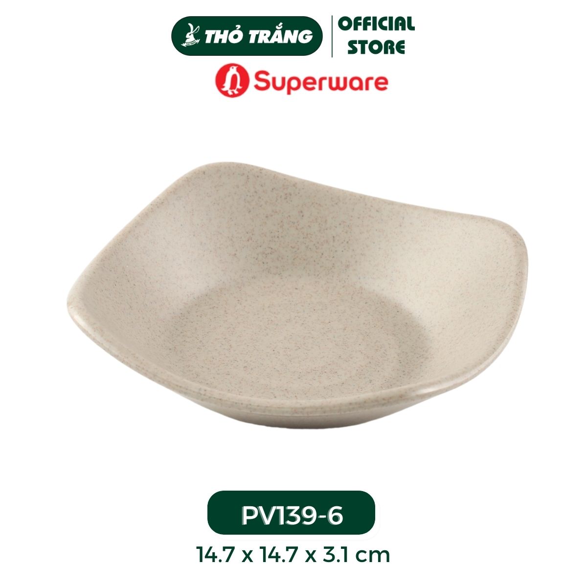 Dĩa sâu nhựa Melamine màu khoai môn thương hiệu Superware
