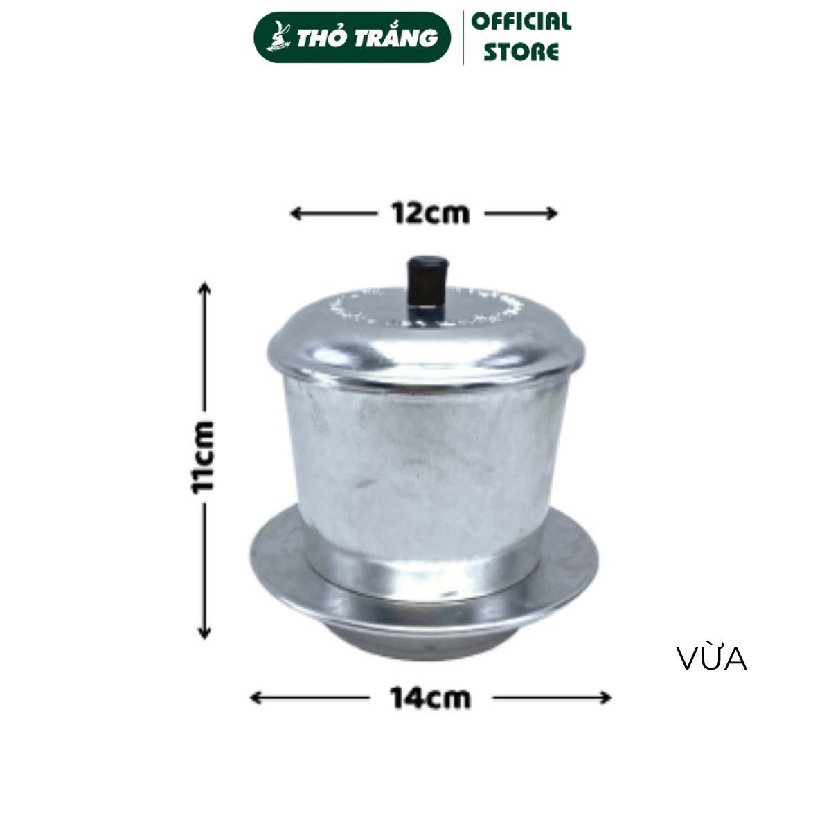 Phin pha cà phê nhôm nhiều kích cỡ
