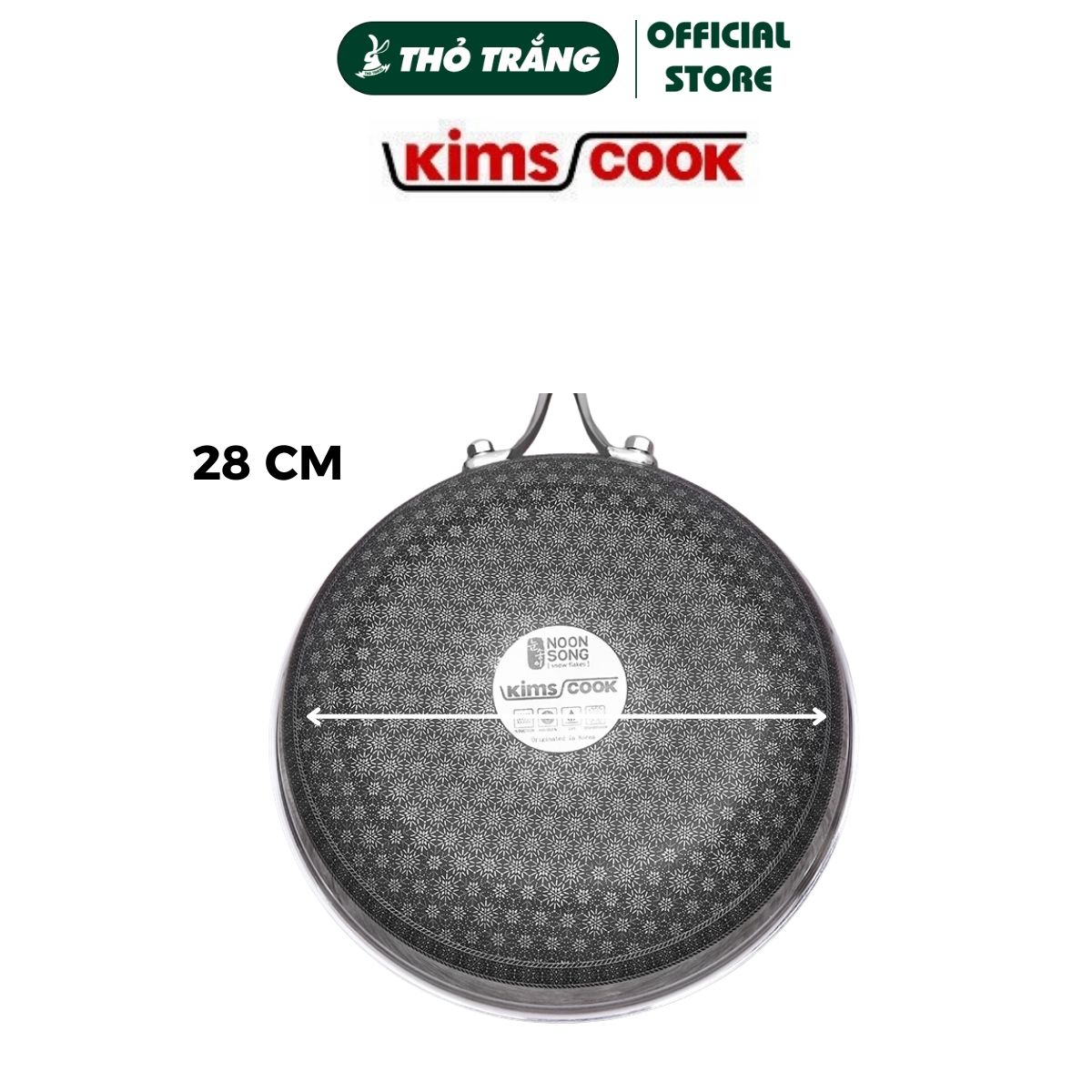 Chảo chống dính 2 mặt Noon Song thương hiệu Kims Cook