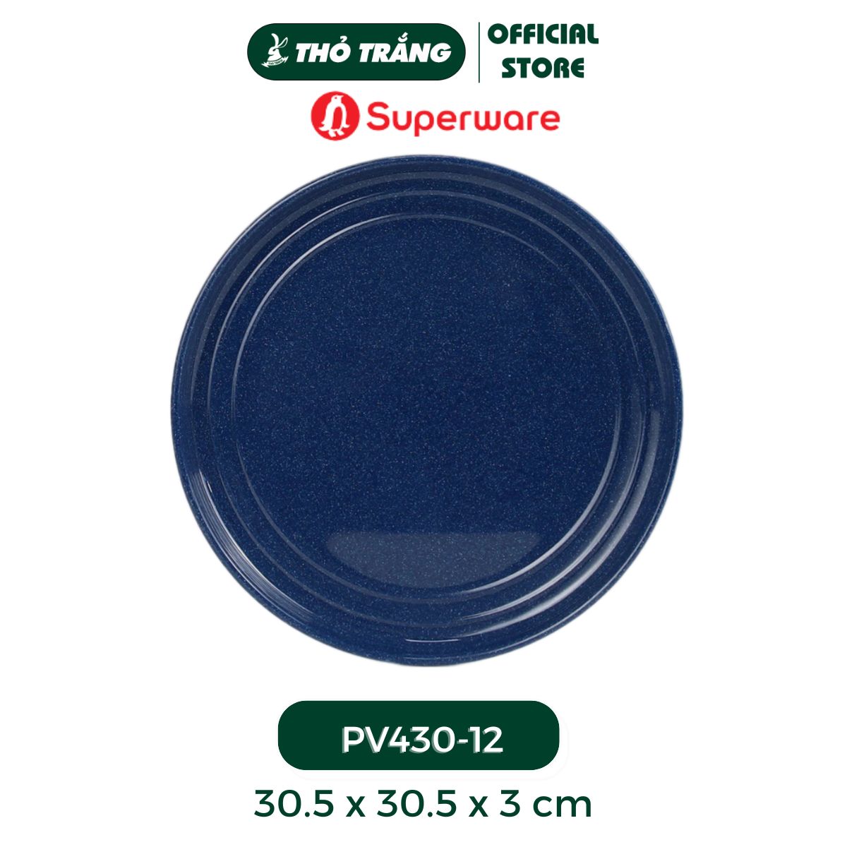 Dĩa tròn Navy Stone - Superware