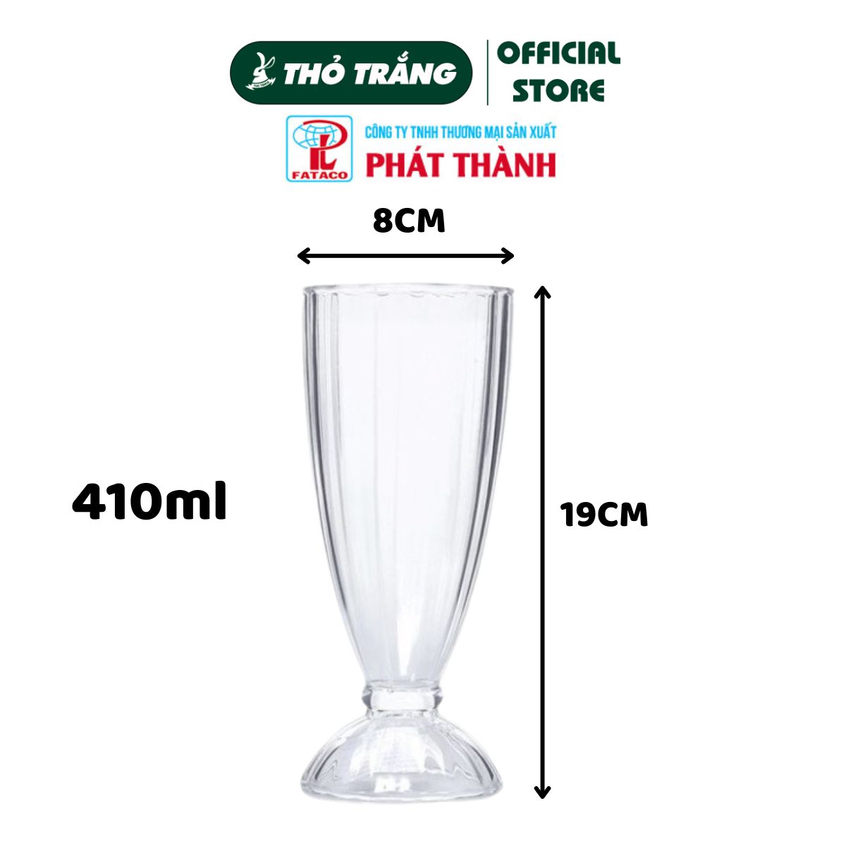 Ly sinh tố, ly kem Nhựa Trong Acrylic thương hiệu Fataco cao cấp