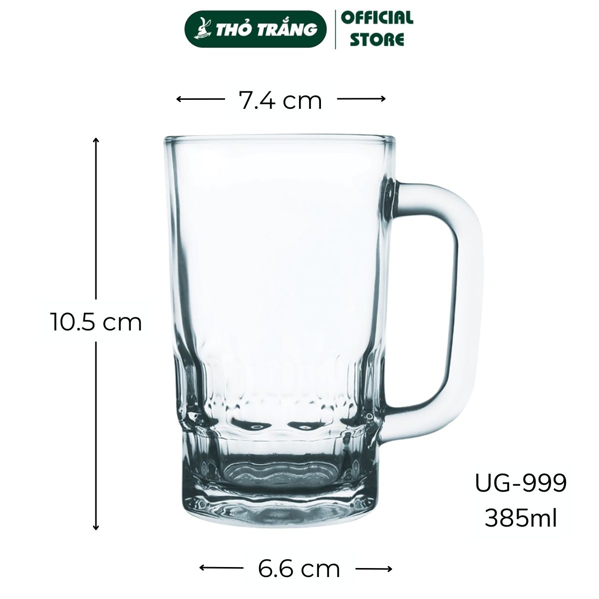 Ly Thủy Tinh Uống Bia Cao Cấp UG-999 Union Glass Nhập Khẩu Thái Lan