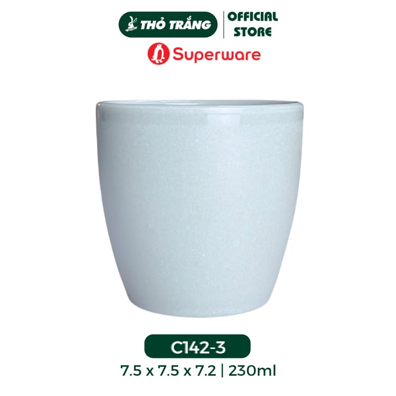 Ly Nhám Bầu C142 - 230ml nhựa Melamine - Superware