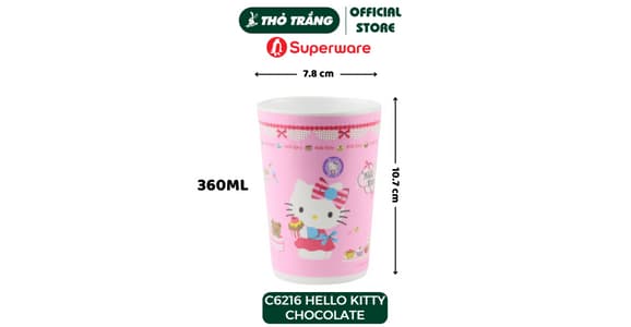 Bộ bát ăn dặm trẻ em Hello Kitty Chocolate Superware
