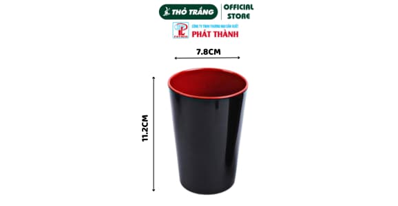 Ly (Cốc) Đỏ Đen nhựa Melamine Cao Cấp Fataco Việt Nam