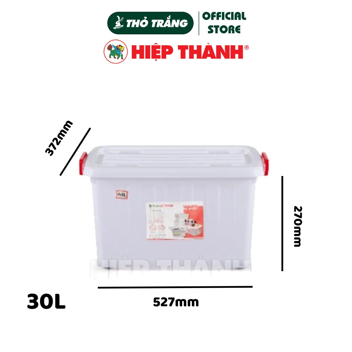 Thùng Nhựa có 4 bánh xe Đa Năng di chuyển dễ dàng (30L - 60L - 80L - 90L - 140L) Đủ Size Lớn Nhỏ Hiệp Thành HI