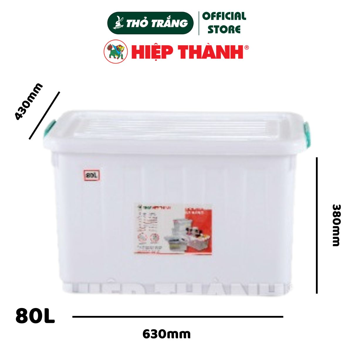 Thùng Nhựa có 4 bánh xe Đa Năng di chuyển dễ dàng (30L - 60L - 80L - 90L - 140L) Đủ Size Lớn Nhỏ Hiệp Thành HI