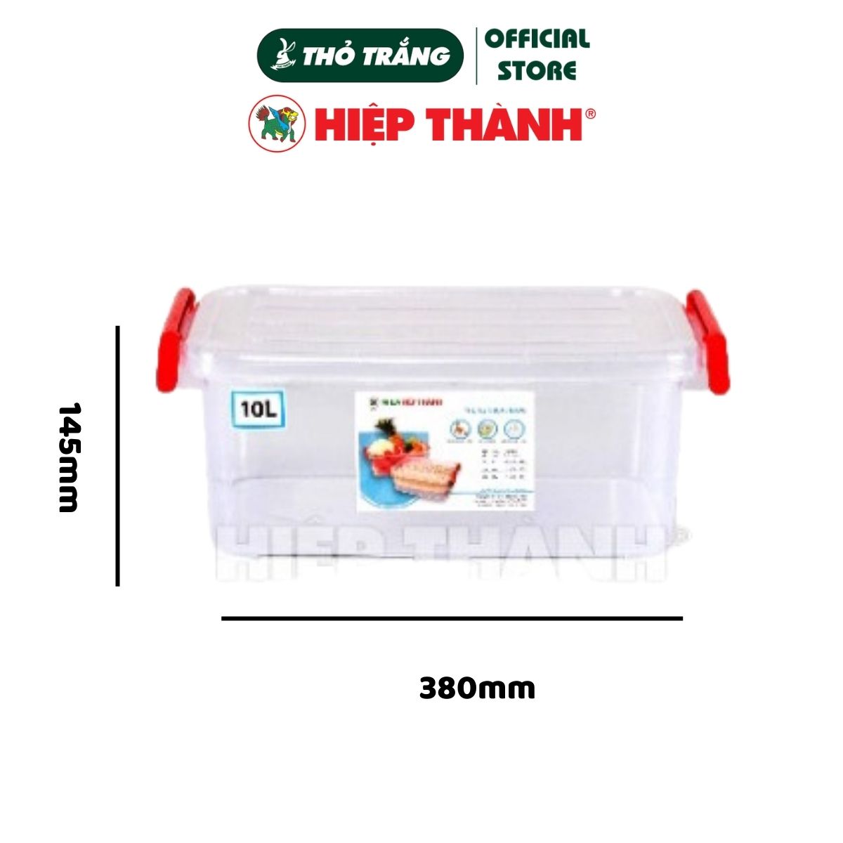 Thùng Nhựa Trong Đựng Gạo, Thực Phẩm Đa Năng (10L - 15L - 28L) Hiệp Thành