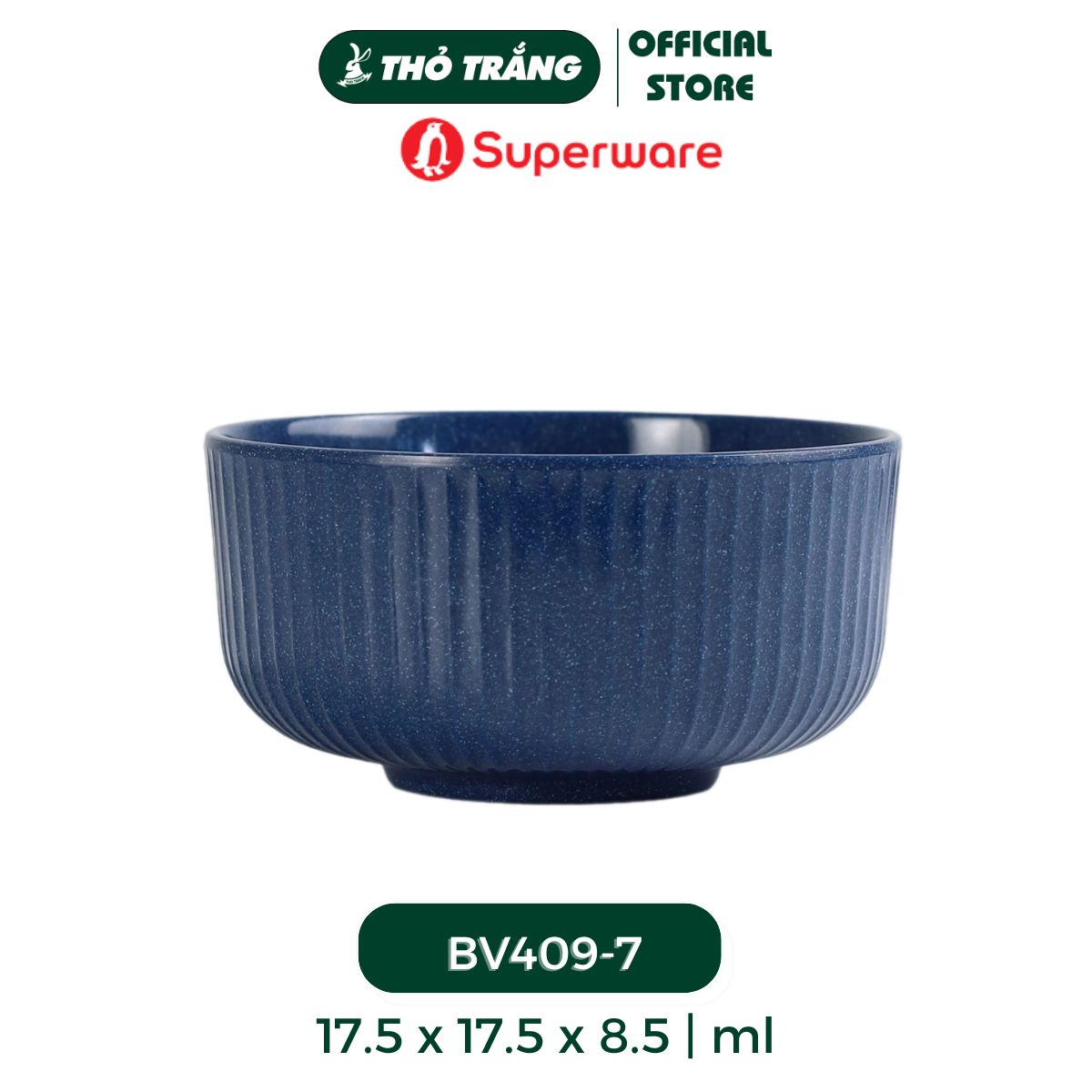 Tô tròn sọc Navy Stone-Superware