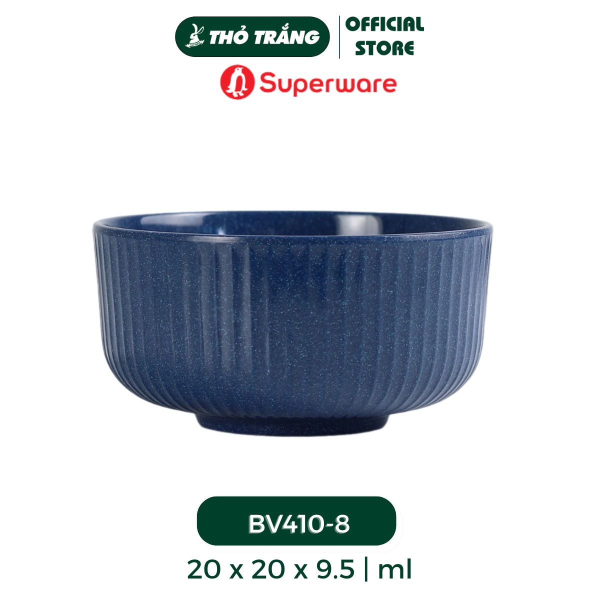 Tô tròn sọc Navy Stone-Superware