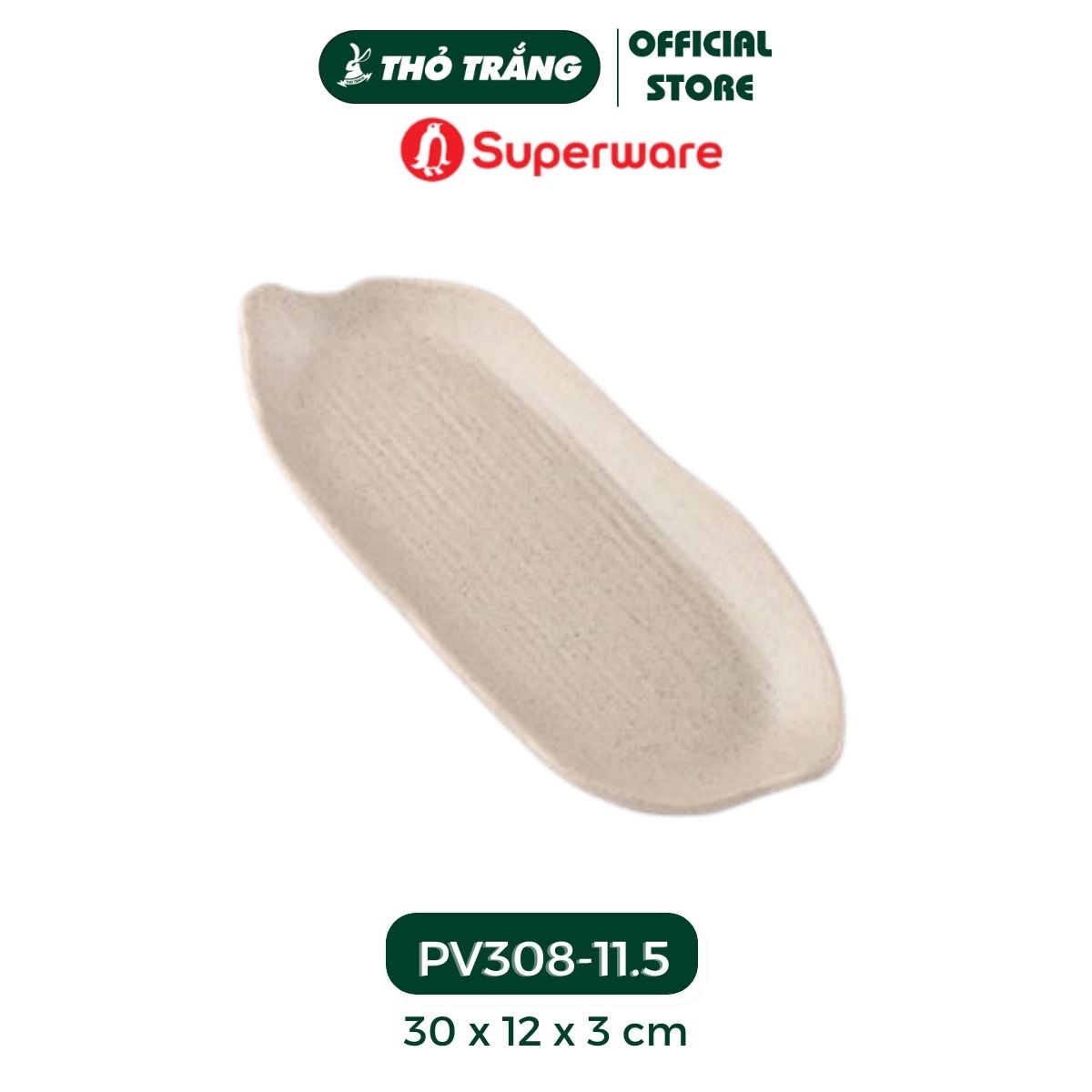 Dĩa kiểu nhựa Melamine màu khoai môn thương hiệu Superware