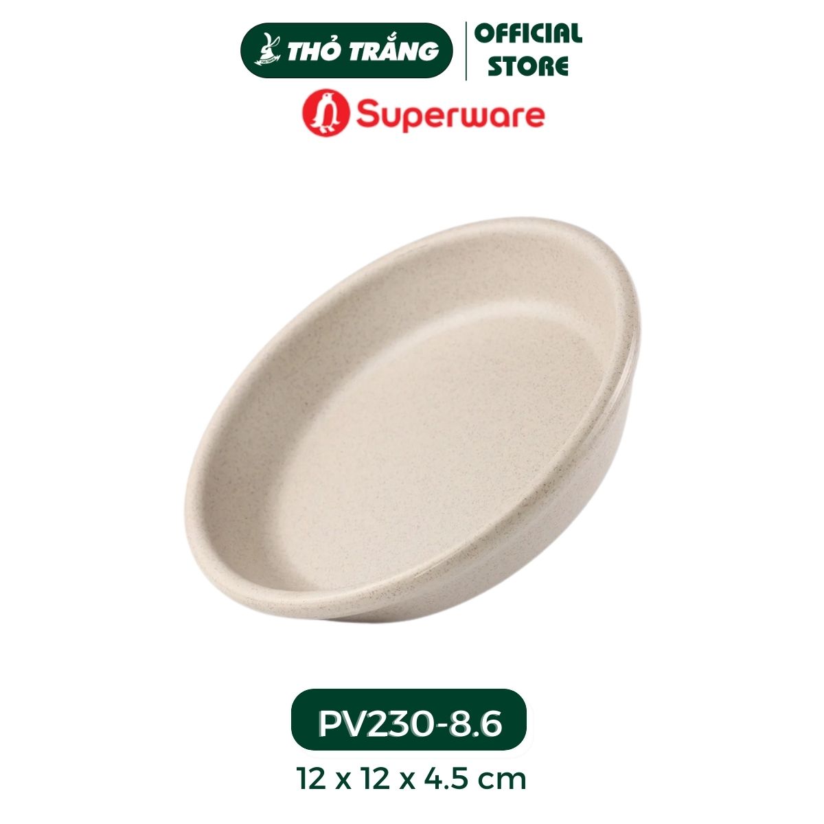 Khay tròn nhựa Melamine màu khoai môn thương hiệu Superware